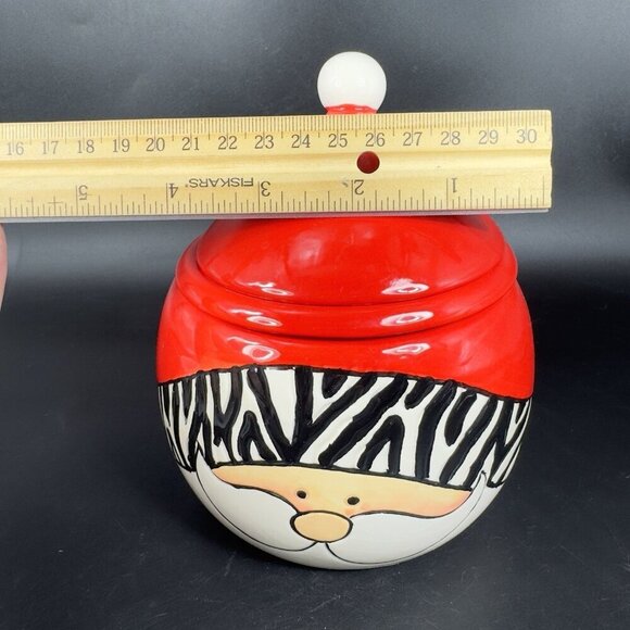 Heartfelt Kitchen Creations Wild About Santa Goody Jar Ceramic Canister 3 Piece - Picture 4 of 16